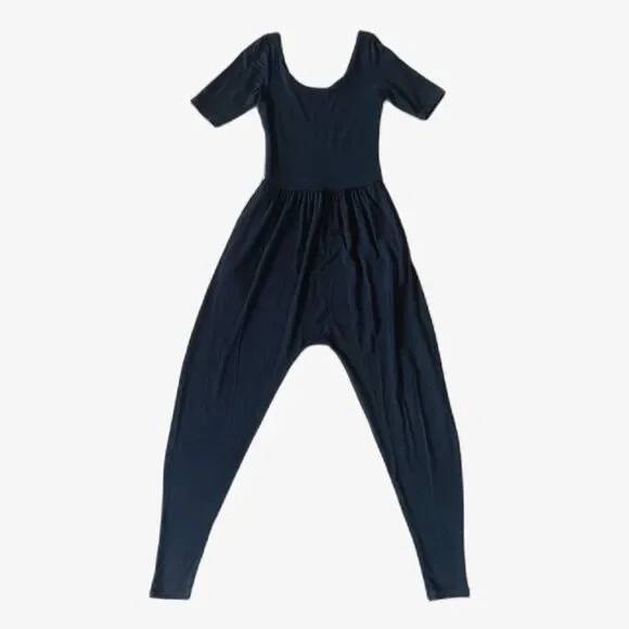 IMBODHI Black Short Sleeve Active Yoga Lounge Jumpsuit   Women's Size XS - Picture 3 of 9